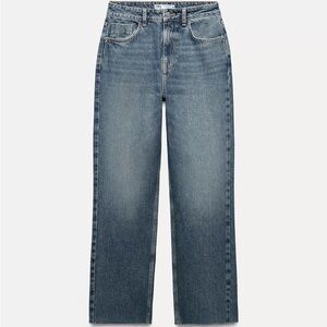 ZARA straight cut high waist jean
